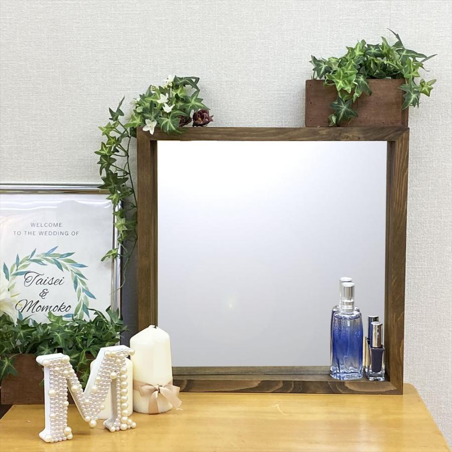 ミラー　鏡　40×40 壁掛け　インテリア　北欧 鏡 壁掛けミラー 長方形 オーク材 ナチュラル 約 W 58cm D 3cm H 88cm