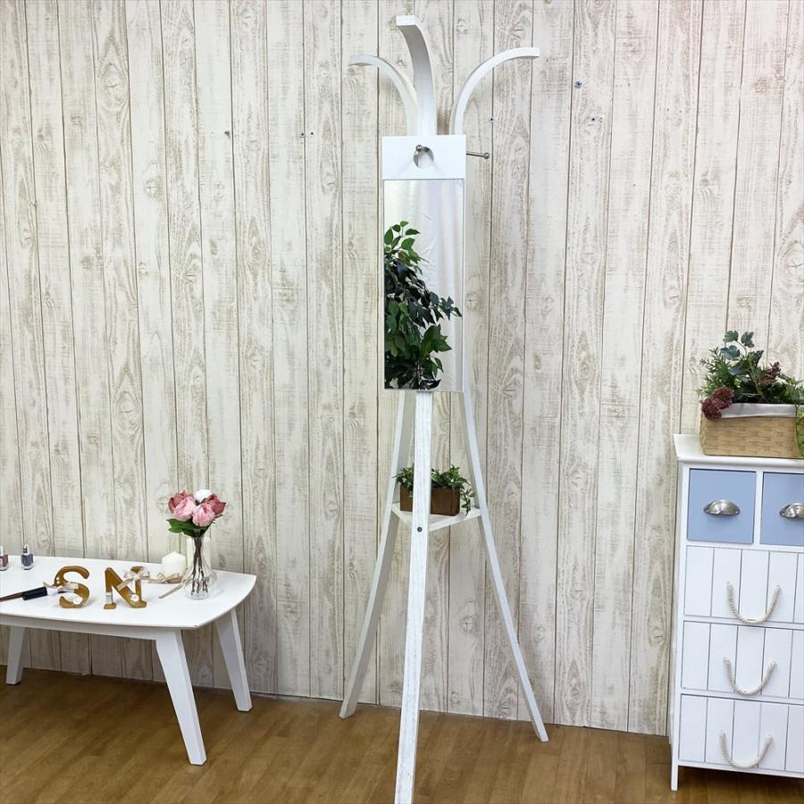 鏡 壁掛け コンパクト フックミラー 壁掛け鏡 スリム 木製 幅20cm 高さ