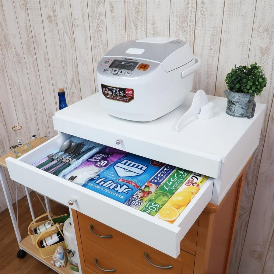 キッチン スライド テーブル 引き出し 付き 幅 60 奥行 44(取手 キッチン スライド テーブル 引き出し 付き 幅 60 奥行 44(取手