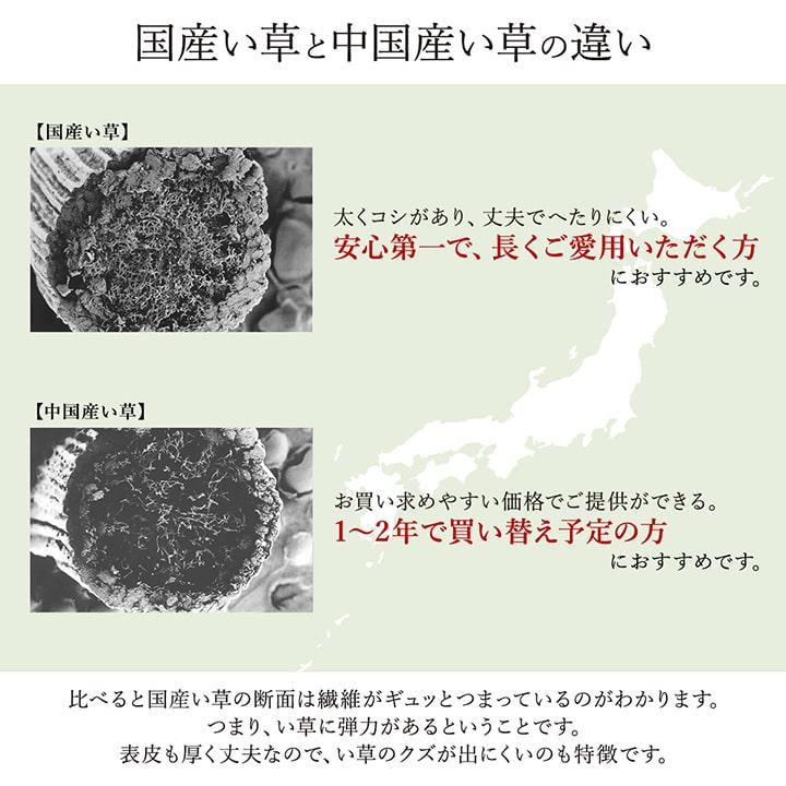 京刺子 い草 ござ 花ござ 国産 日本製 上敷き 和室 敷物 カーペット ラグ 江戸間_6
