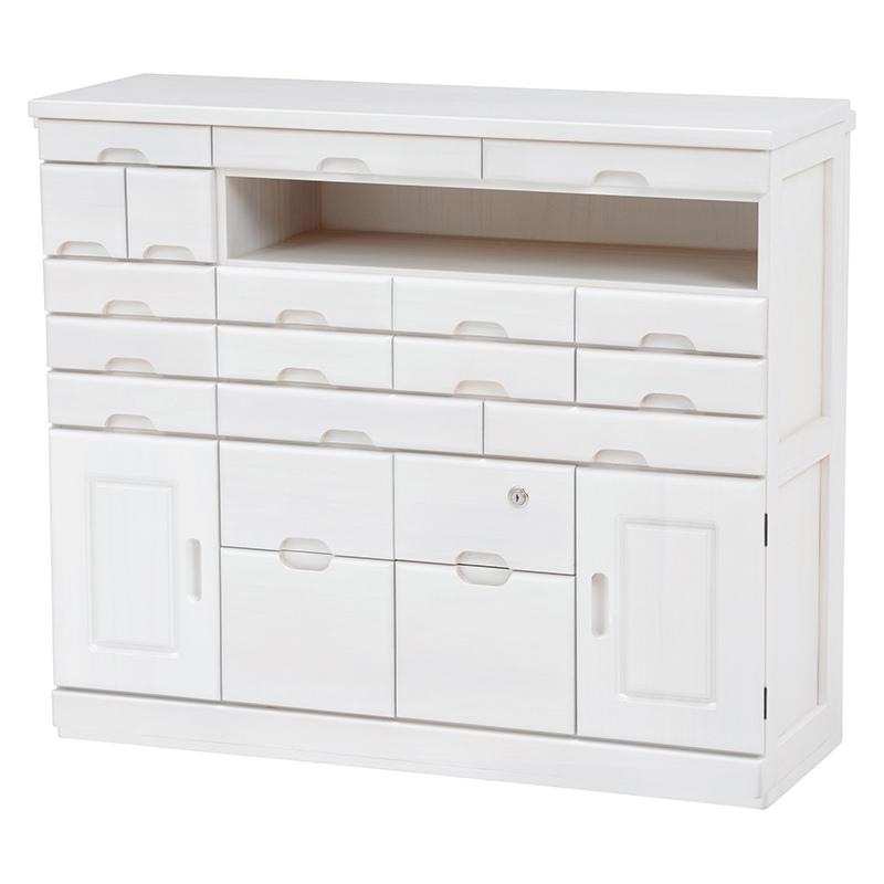 ファックス台 FAX台 電話台 ルーター収納 引出し 鍵付き 完成品