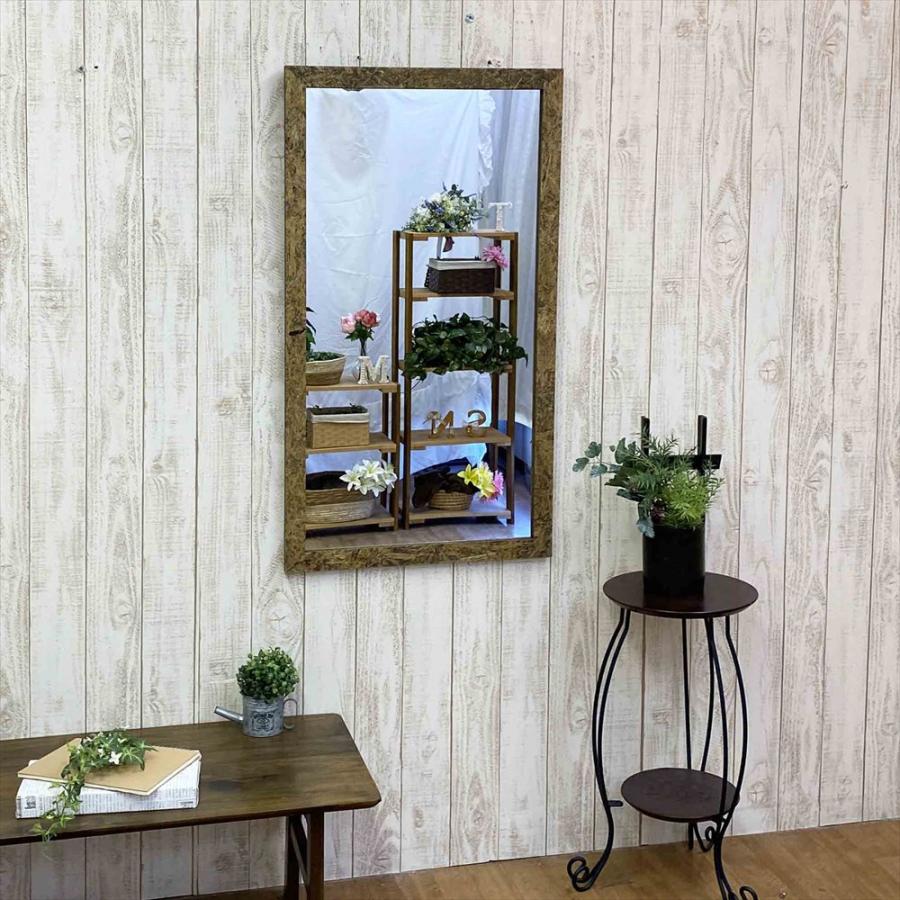 鏡 壁掛け ミラー 55 × 100 縦 横 アンティーク 日本製 OSB おしゃれ