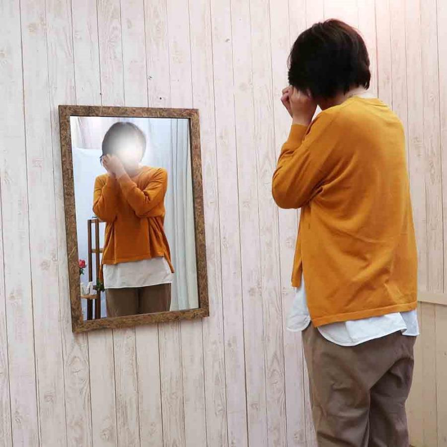 鏡 壁掛け ミラー 60 × 90 縦 横 アンティーク 日本製 OSB おしゃれ