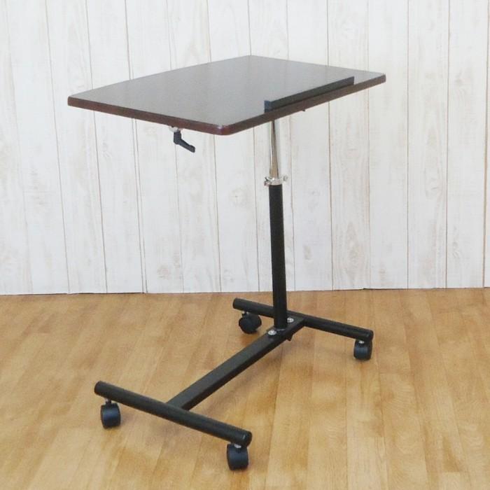 パソコン デスク 昇降 キャスター 付き 伸縮 式 ラック テーブル
