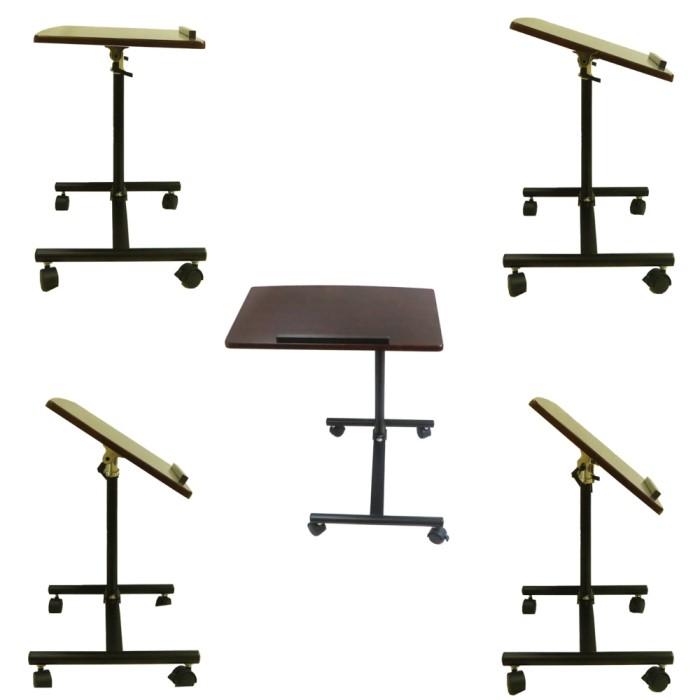 パソコン デスク 昇降 キャスター 付き 伸縮 式 ラック テーブル