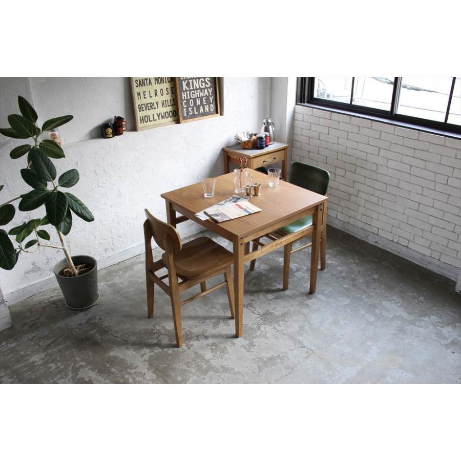 ダイニングテーブル 幅75cm 奥行75cm 高さ72cm 天然木 食卓テーブル  