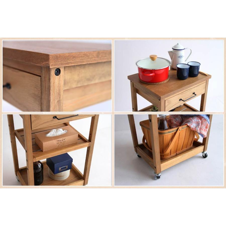 サイドテーブル 幅35cm 奥行45cm 高さ72cm 作業スペース 収納 引出し