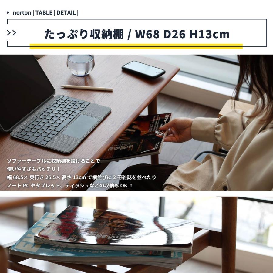 デスク テーブル リビングテーブル パソコンデスク 机 長方形 収納  リビング おしゃれ 一人暮らし 四角 ブラウン 勉強 学習 PC ワンルーム 新生活 T-3648BR_10