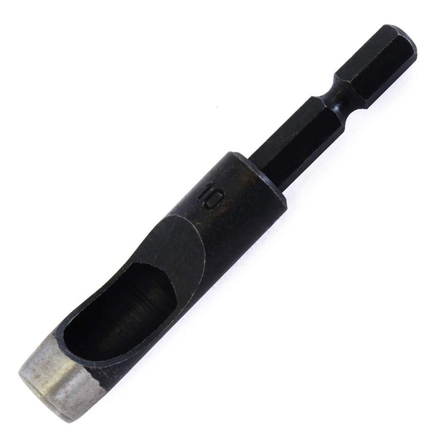 新潟精機(Niigataseiki) SK 六角軸皮抜きポンチ 10mm HMP-10 6.35mm軸