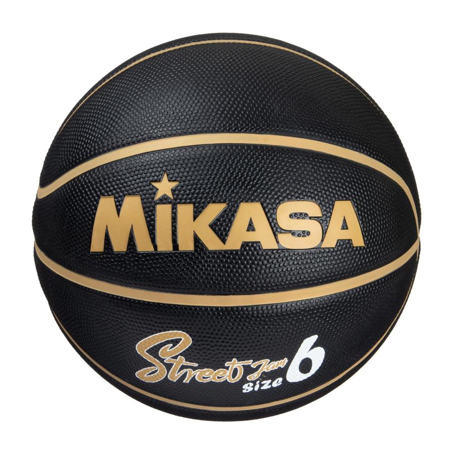 ミカサ(MIKASA)バスケットボール6号 ゴム ブラック/ゴールド BB602B