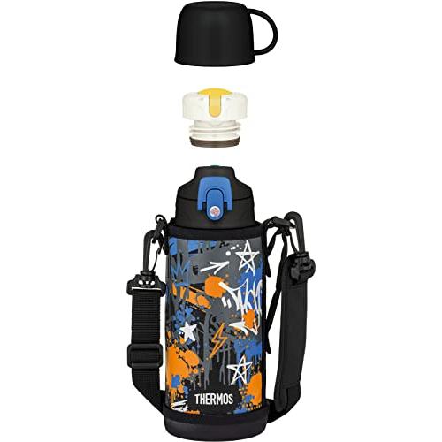 サーモス 水筒 真空断熱2ウェイボトル 0.8L/0.83L ブラックブルー 直