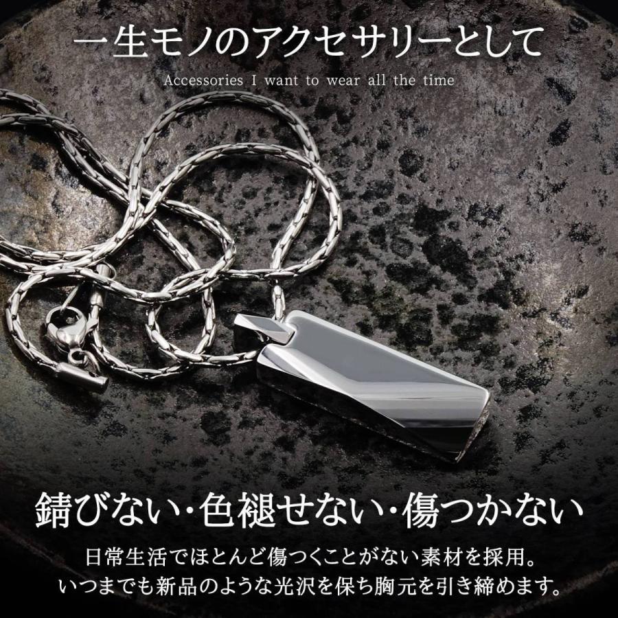 ネックレス メンズ タングステン メンズネックレス シンプル スティック 超硬 重量感 サージカル ステンレス スエッジ 圧縮 チェーン 50cm シルバー NPN167 |  | 02
