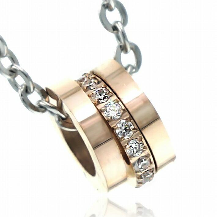 錆びない ネックレス チェーン メンズ レディース サージカルステンレス 3連 リング ステンレスネックレス リングネックレス 男性 女性 ネックレスチェーン |  | 01