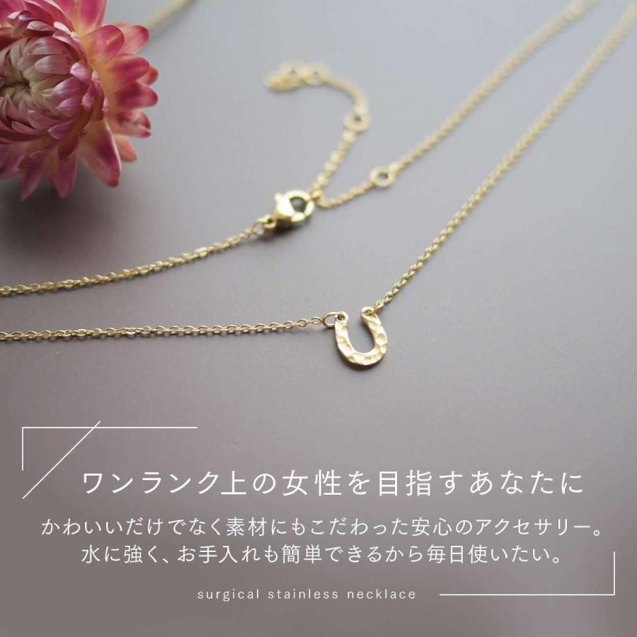 レディース ネックレス サージカルステンレス  ホースシュー 馬蹄  ステンレス  ペンダント おしゃれ かわいい プレゼント ギフト NPNS093 送料無料 |  | 04