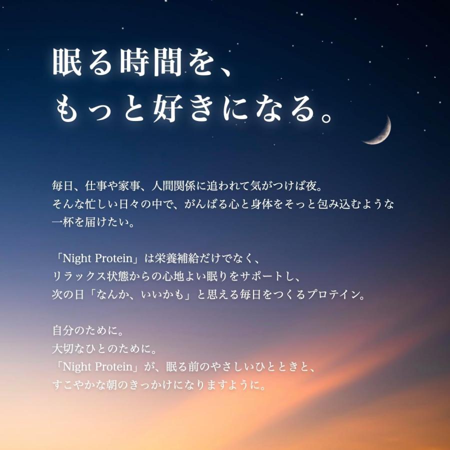 睡眠用プロテイン Night Protein（ナイトプロテイン）ココア風味 420g 