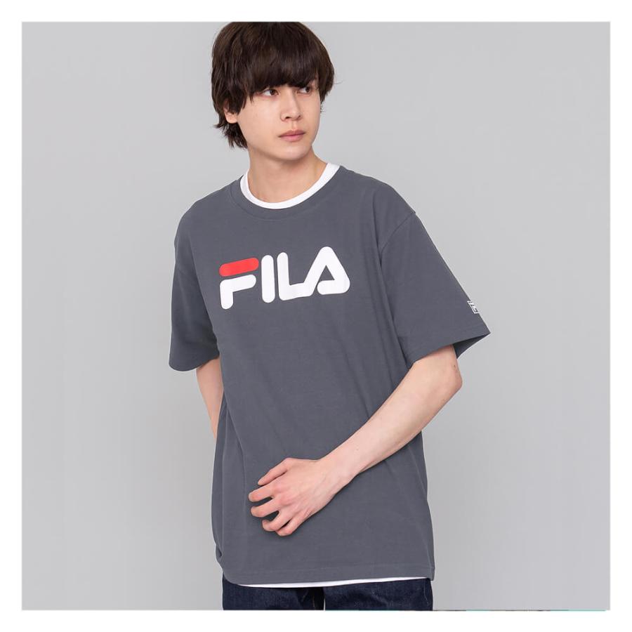 Fila フィラ Tシャツ メンズ レディース 半袖 ロゴtシャツ プリント スポーツ ブランド 人気 ペア メール便なら送料無料