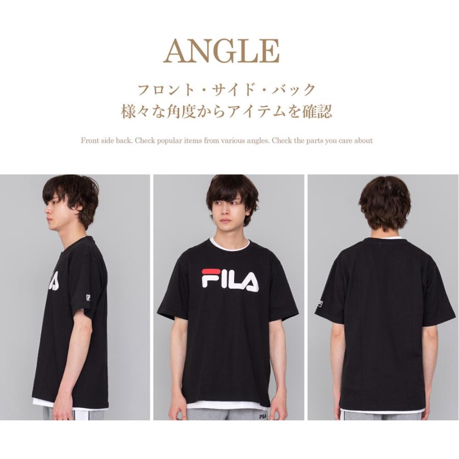 Fila フィラ Tシャツ メンズ レディース 半袖 ロゴtシャツ プリント スポーツ ブランド 人気 ペア メール便なら送料無料