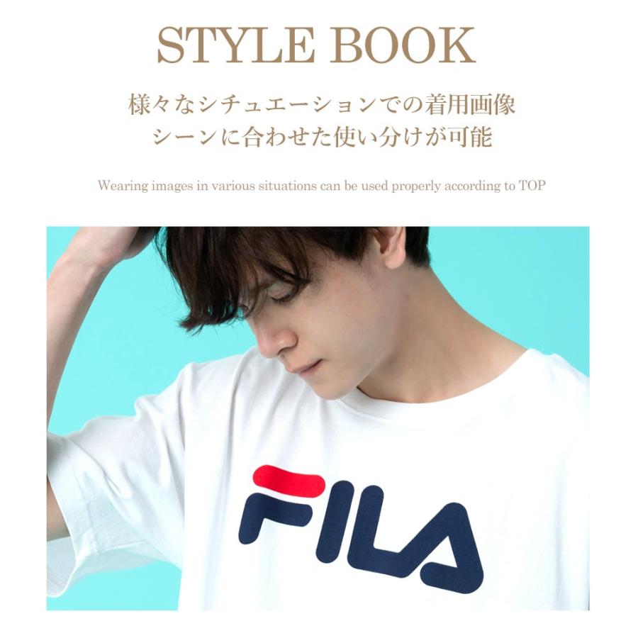Fila フィラ Tシャツ メンズ レディース 半袖 ロゴtシャツ プリント スポーツ ブランド 人気 ペア メール便なら送料無料