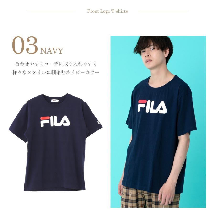 Fila フィラ Tシャツ メンズ レディース 半袖 ロゴtシャツ プリント スポーツ ブランド 人気 ペア メール便なら送料無料