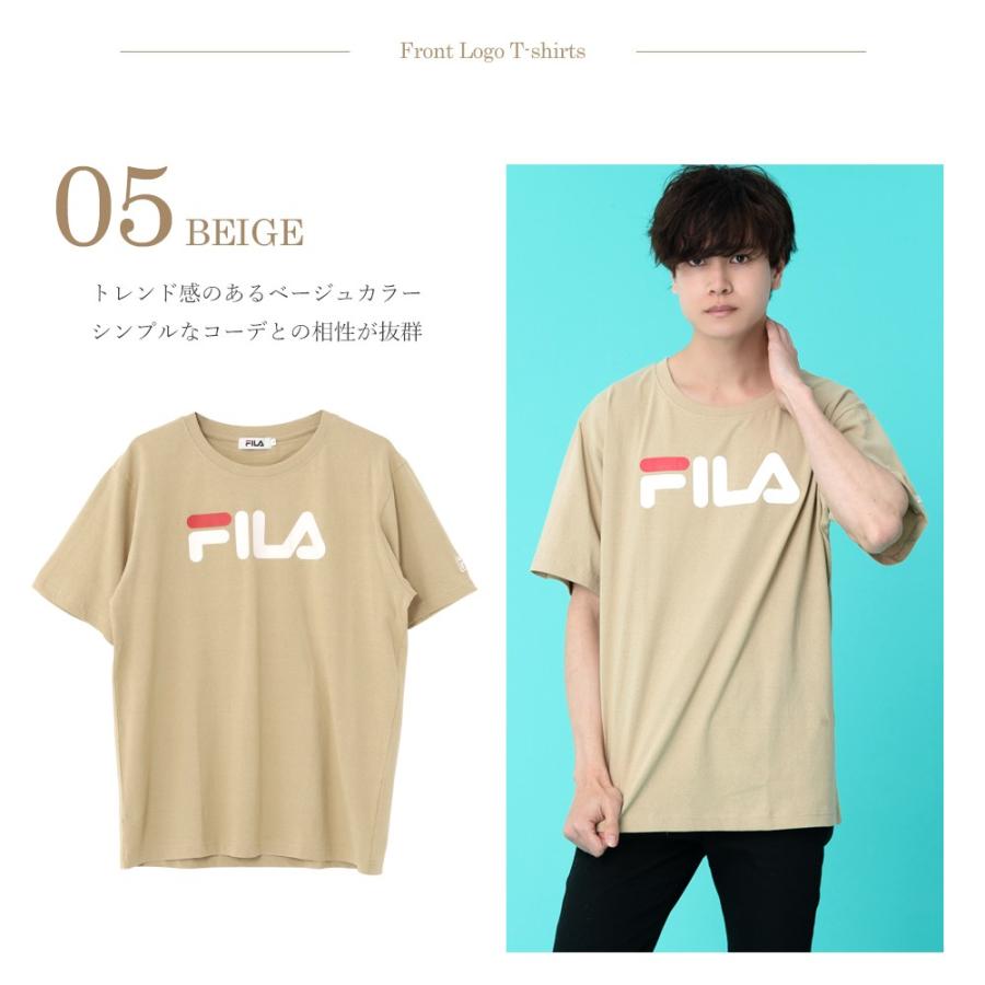 Fila フィラ Tシャツ メンズ レディース 半袖 ロゴtシャツ プリント スポーツ ブランド 人気 ペア メール便なら送料無料
