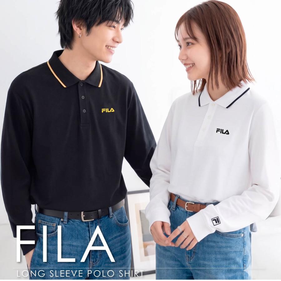 古着 FILA SPORT 長袖ポロシャツ S カジュアル ストリート FILA（フィラ） 長袖ポロシャツ メンズ レディース 綿100% UVカット