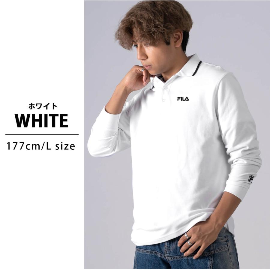FILA（フィラ） P10倍 長袖ポロシャツ メンズ レディース 綿100% UV