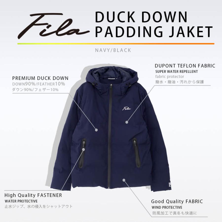 FILA フィラ ダウン ジャケット アウター メンズ レディース 超撥水  