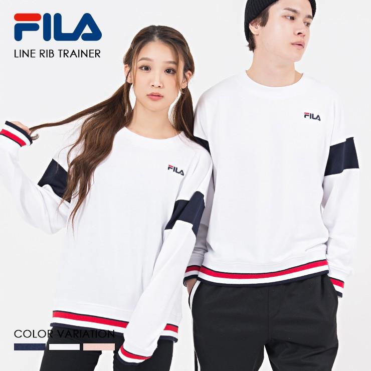 Fila フィラ トレーナー ラインリブ袖切替 Fl1723 メンズ レディース Fl1723 Fl1723 ナチュラルポット 通販 Yahoo ショッピング