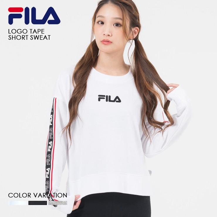 Fila フィラ ロゴ テープ ショート トレーナー レディース スウェット Fl1724 Fl1724 ナチュラルポット 通販 Yahoo ショッピング