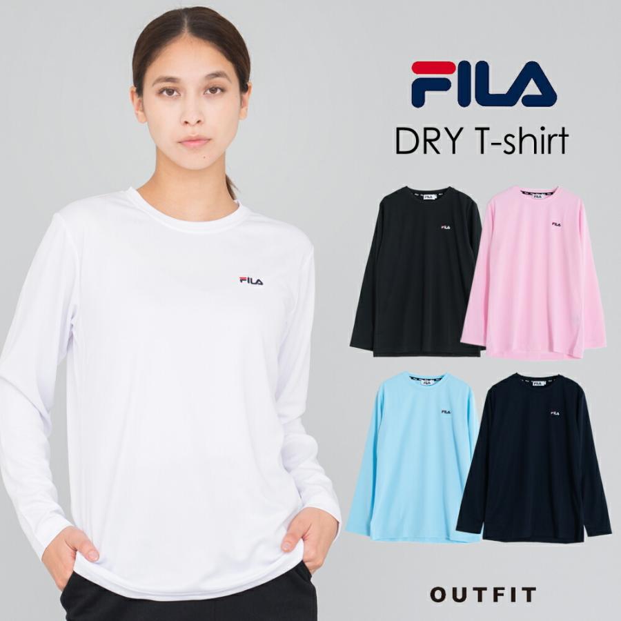Fila フィラ Dry長袖 Tシャツ レディース ホームウェア ランニングウェア ドライ 速乾 ワンポイントトップス シンプル 刺繍 ロゴ Fl1765 ナチュラルポット 通販 Yahoo ショッピング