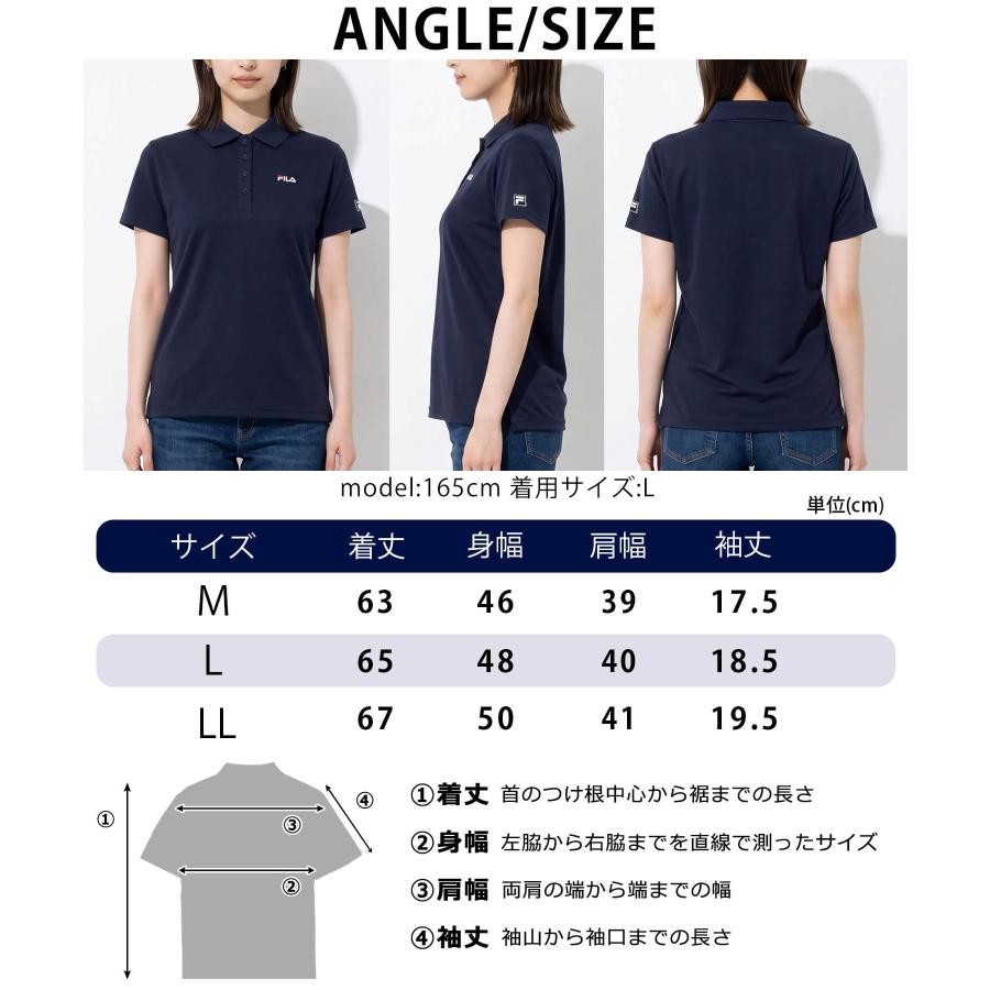 FILA（フィラ） 特価 ポロシャツ 半袖 レディース UVカット ドライ 速
