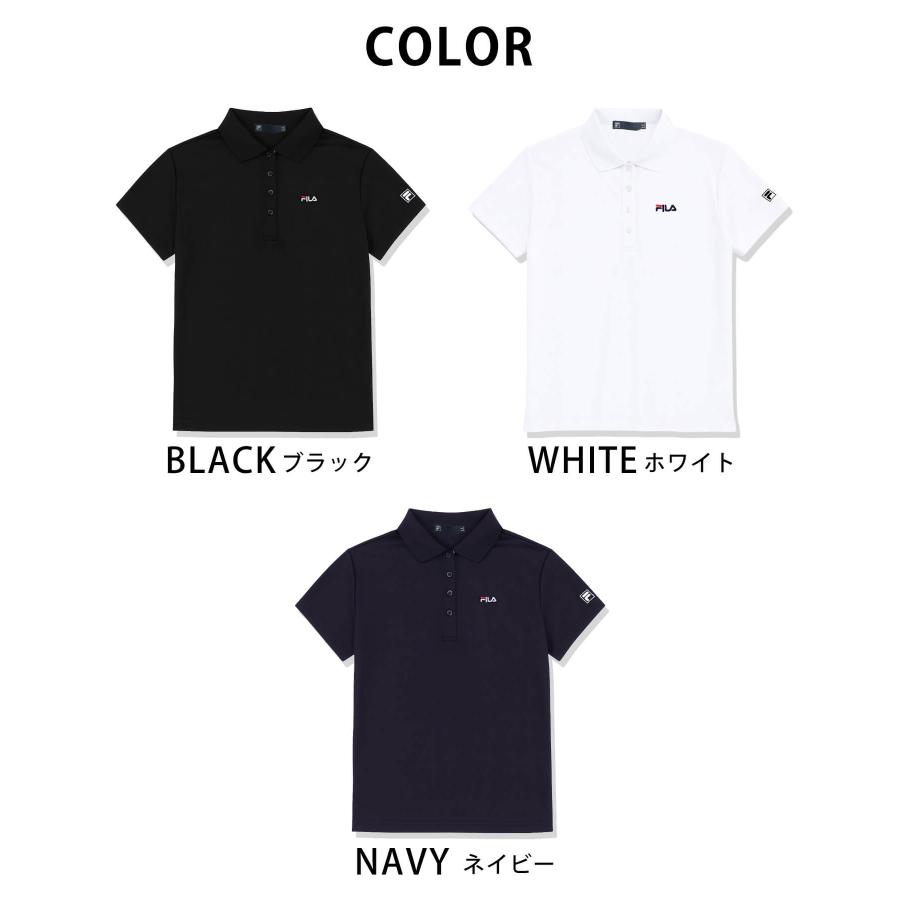 FILA GOLF フィラ 半袖ポロシャツ UVカット ドライ 速乾 レディース