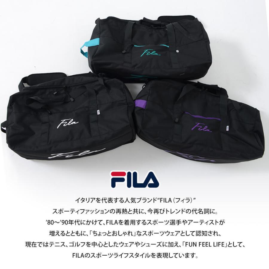 【一部予約】FILA フィラ 3way ボストンバッグ メンズ レディース  大容量 リュック ショルダーバッグ トラベルバッグ 通学 修学旅行 バッグ ゴルフ 部活｜naturalpot｜03