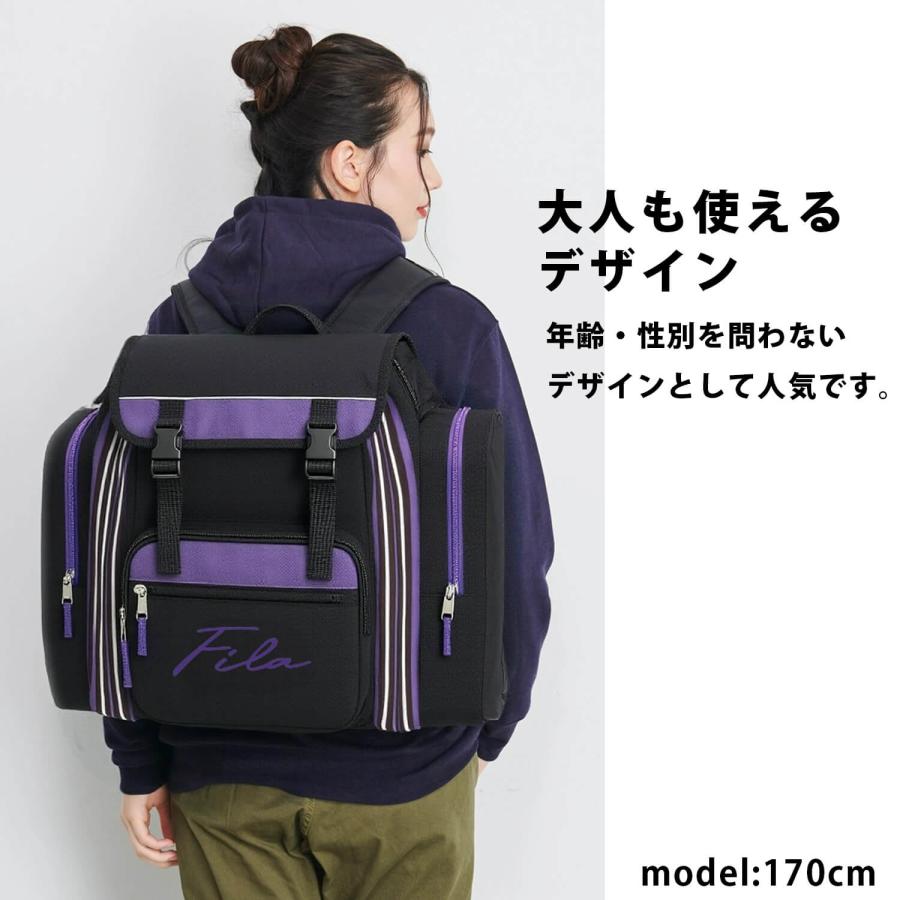 P5倍 特価  FILA フィラ キッズ サブリュック 大容量 50L 林間学校 修学旅行 合宿 キャンプ 部活 ノベルティ付の画像