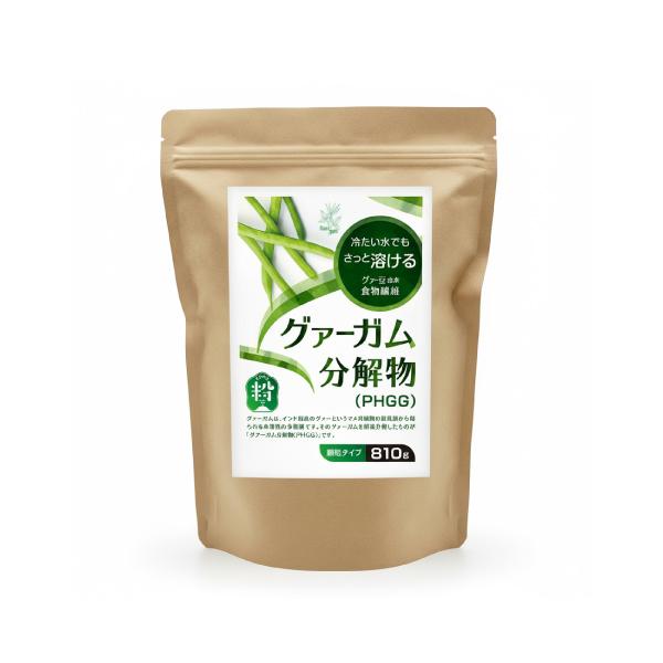 ＼リニューアル／【水でよく溶ける】【国内製造】『グアーガム 分解物  顆粒 810g』大容量 粉末  腸活 水溶性食物繊維 グァーガム 粉末（Yahoo!・ナチュラルレインボー・恵命健康堂薬舗）