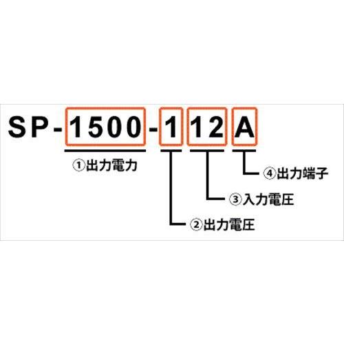 正弦波 1500W DC＞AC インバータ 電菱 SP-1500-124A (DC24V→AC100V コンセント型：NEMA) SP1500 (＊SK1500後継機種)［正規品/日本語説明書/無料保証2年］の画像