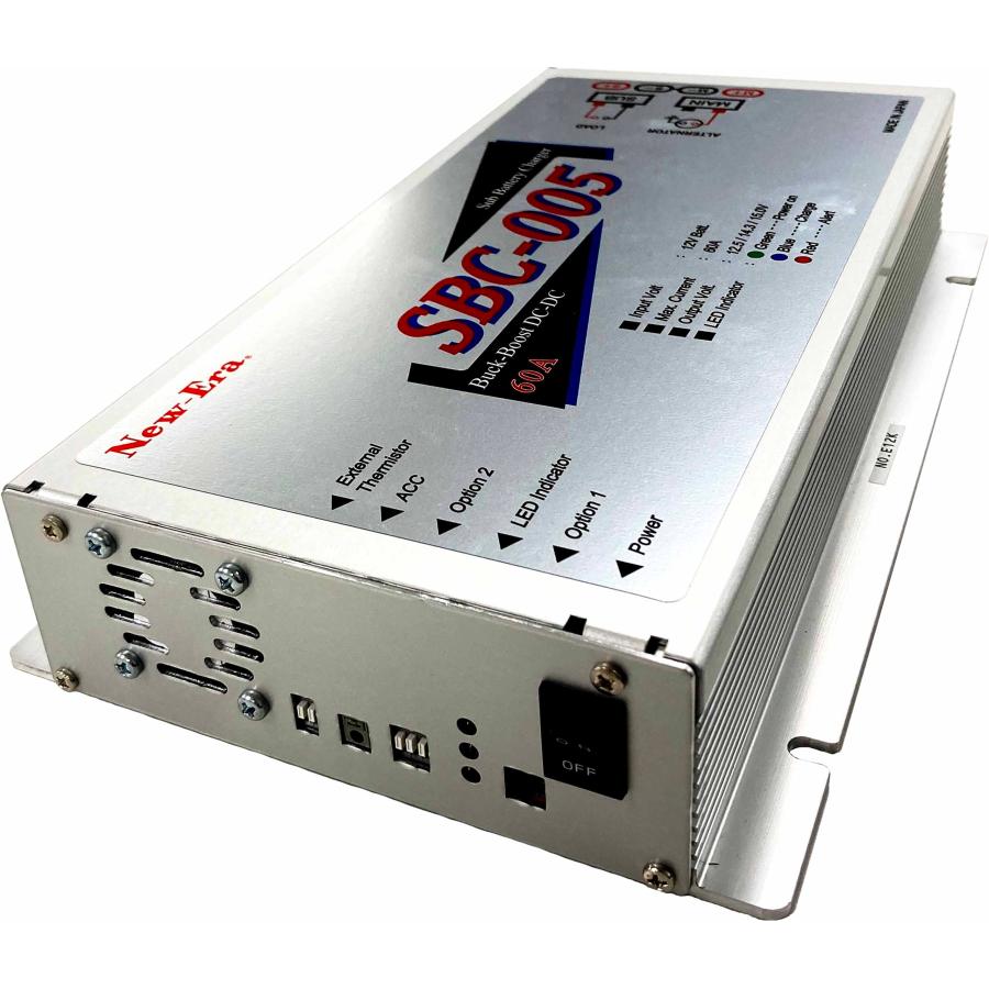 昇圧機能付き走行充電器 ニューエラSBC004 OFC8sqケーブル 5m×2本 昇圧機能付き走行充電器 ニューエラSBC004 OFC8sqケーブル 5m×2本