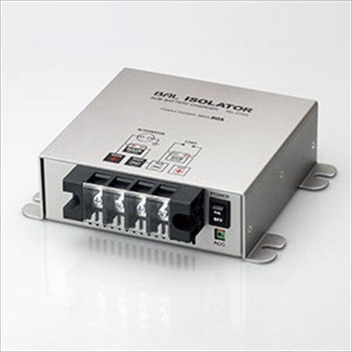 走行充電器　アイソレーター　60A すぐ使えるケーブル付き：走行充電器 60A 12V 昇圧回路付