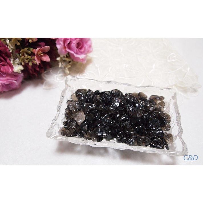 モリオンの浄化用さざれ 100g 黒水晶 インテリア 玄関 お部屋 黒