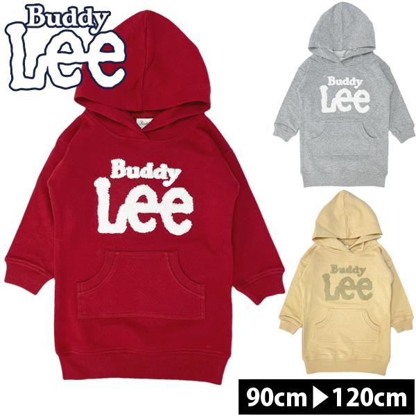 ワンピース キッズ 女の子 Buddy Lee バディリー 綿 長袖 パーカー ワンピース チュニック