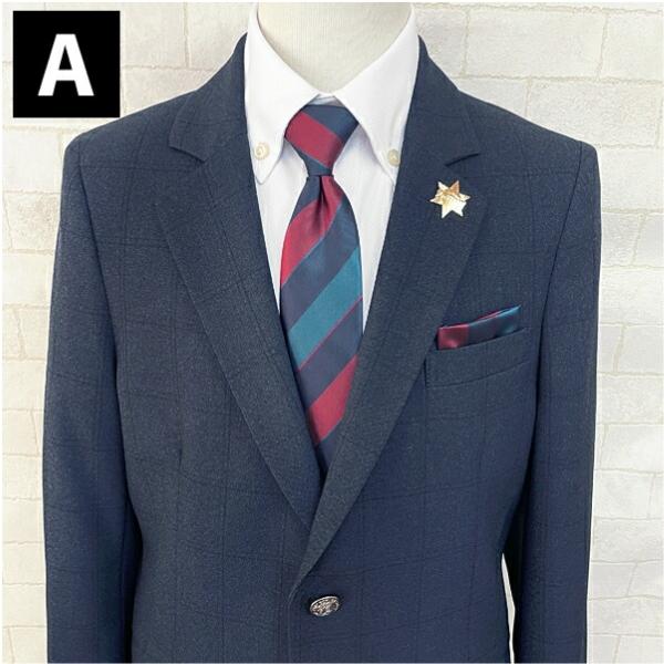 EASTBOY　イースボーイ　フォーマル　男の子　ネイビー　ストライプ EAST BOY (イーストボーイ) ウインドウペンスーツ キッズ 男の子