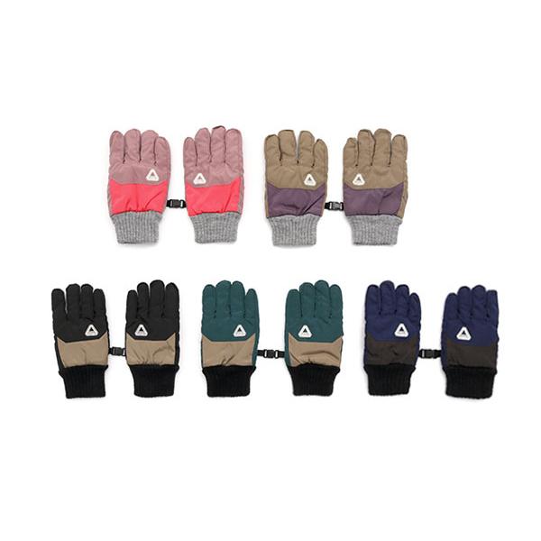 手袋 キッズ 女の子 スノー 男の子 雪遊び オーシャンアンドグラウンド 撥水ポリエステル手袋 スキーグローブ スキーグラブ スノーグローブ 五本指 手袋