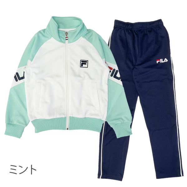 フィラ ジャージ 上下 キッズ FILA トレーニングウェア 上下セット セットアップ 体操服 スクール ジュニア 女子 子供用 子供服 J6500 | FILA | 08
