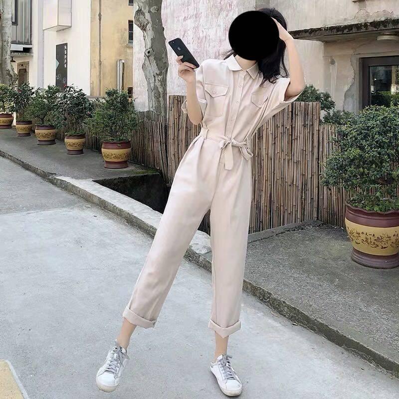 新規購入 夏服 春 女性 ファッション レディース オールインワン コーデ 50代 40代 30代 代 サロペット ジャンプスーツ お待たせ感謝sale 秋 春夏秋 フリル オールインワン カラー ページュ Www Sustentec Com Br