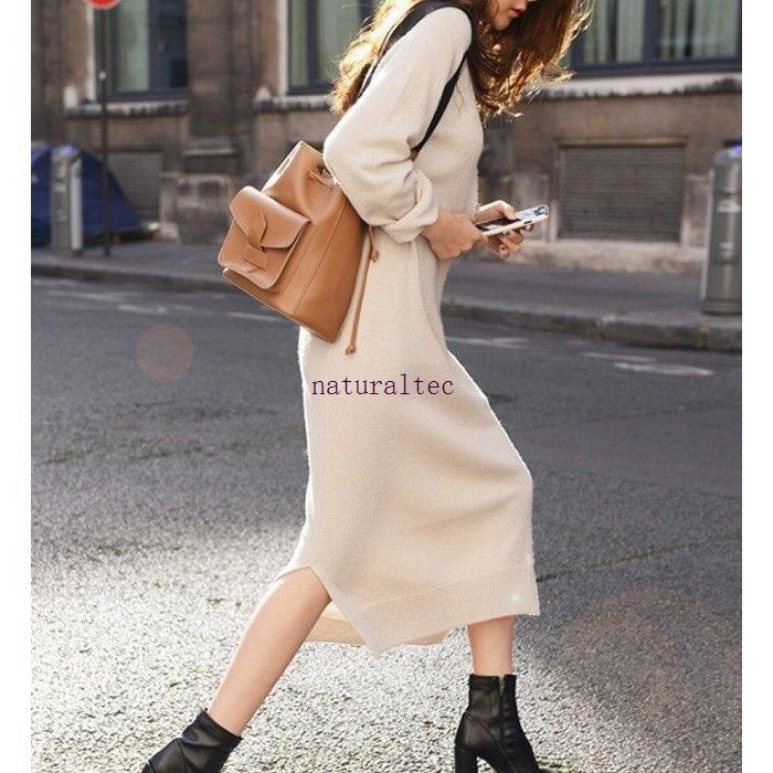 ニット ワンピース レディース ラウンドネック ロング 秋 冬 ミモレ丈 無地 通勤服 通学服 お呼ばれ 食事会 デート服 10代 代 30代 40 代 50代 Natb87c ナチュラルテック 通販 Yahoo ショッピング