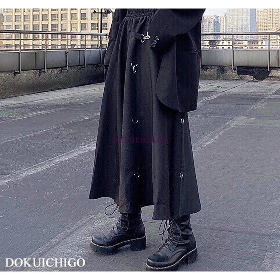 ロング スカート レディース モード系 個性的 原宿系 韓国 パンク ロック Nata54 ナチュラルテック 通販 Yahoo ショッピング