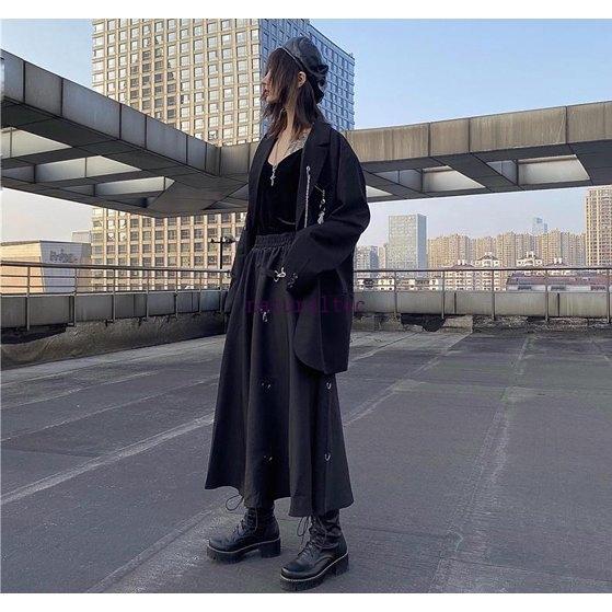 ロング スカート レディース モード系 個性的 原宿系 韓国 パンク ロック Nata54 ナチュラルテック 通販 Yahoo ショッピング