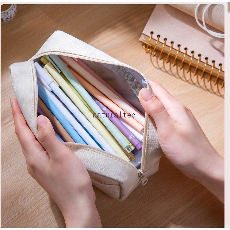 Kc新品 ペンケース おしゃれ 大容量 シンプル かわいい 高校生 筆箱 男女兼用 化粧ポーチ 中学生 小学生 大学生 ビジネス 社会人用 多機能 収納 入学祝い ギフト 大人気新品