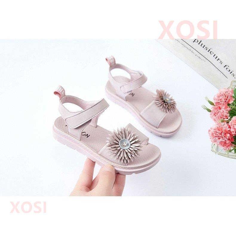 お見舞い キッズ サンダル ドット 子供 女の子 フラワーお花 リボン 韓国 靴 17cm 19センチ サンダル 水玉 キッズ 夏 韓国 お花 ブラック 靴 女のコ リボン
