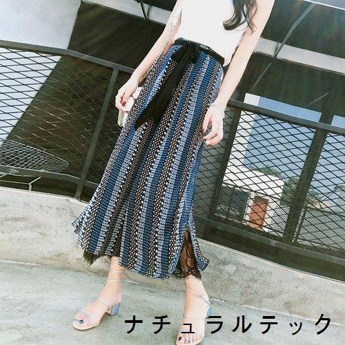 お待たせ感謝sale ワイドパンツルック 代 30代 40代 50代 レディース ファッション 女性 カジュアル 夏服 ワイドパンツ レース ウエストリボン 夏 Natqfccc ナチュラルテック 通販 Yahoo ショッピング